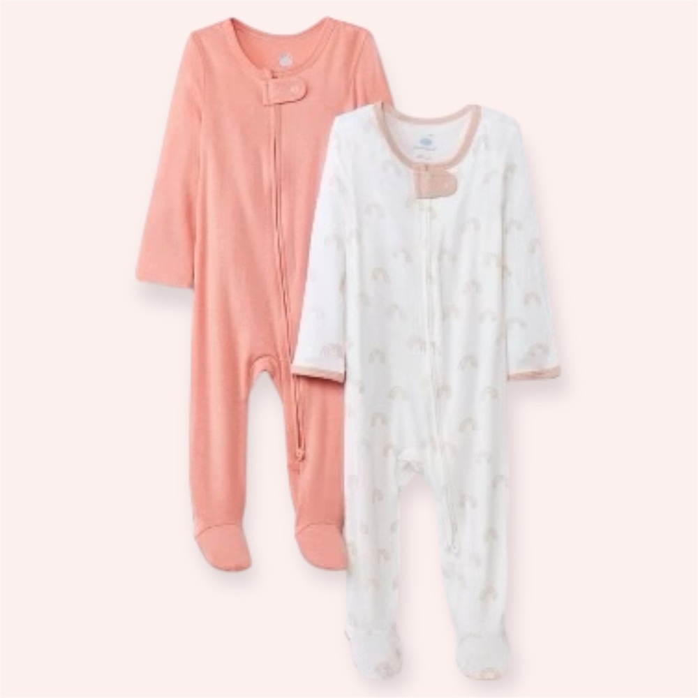 NWT Cloud Island Modal 2pc Footie Set